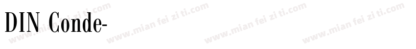 DIN Conde字体转换